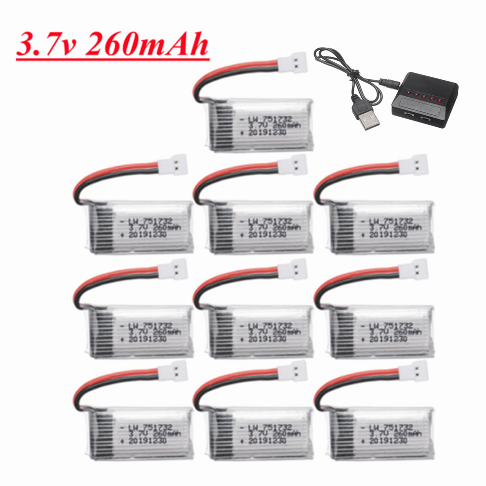 Eachine Drone E010 - Baterai H8 H36 3.7V 260mAh Lipo