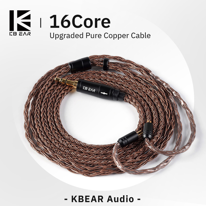 Eachine Drone E010 - KBEAR kabel Earphone 16 Core tembaga