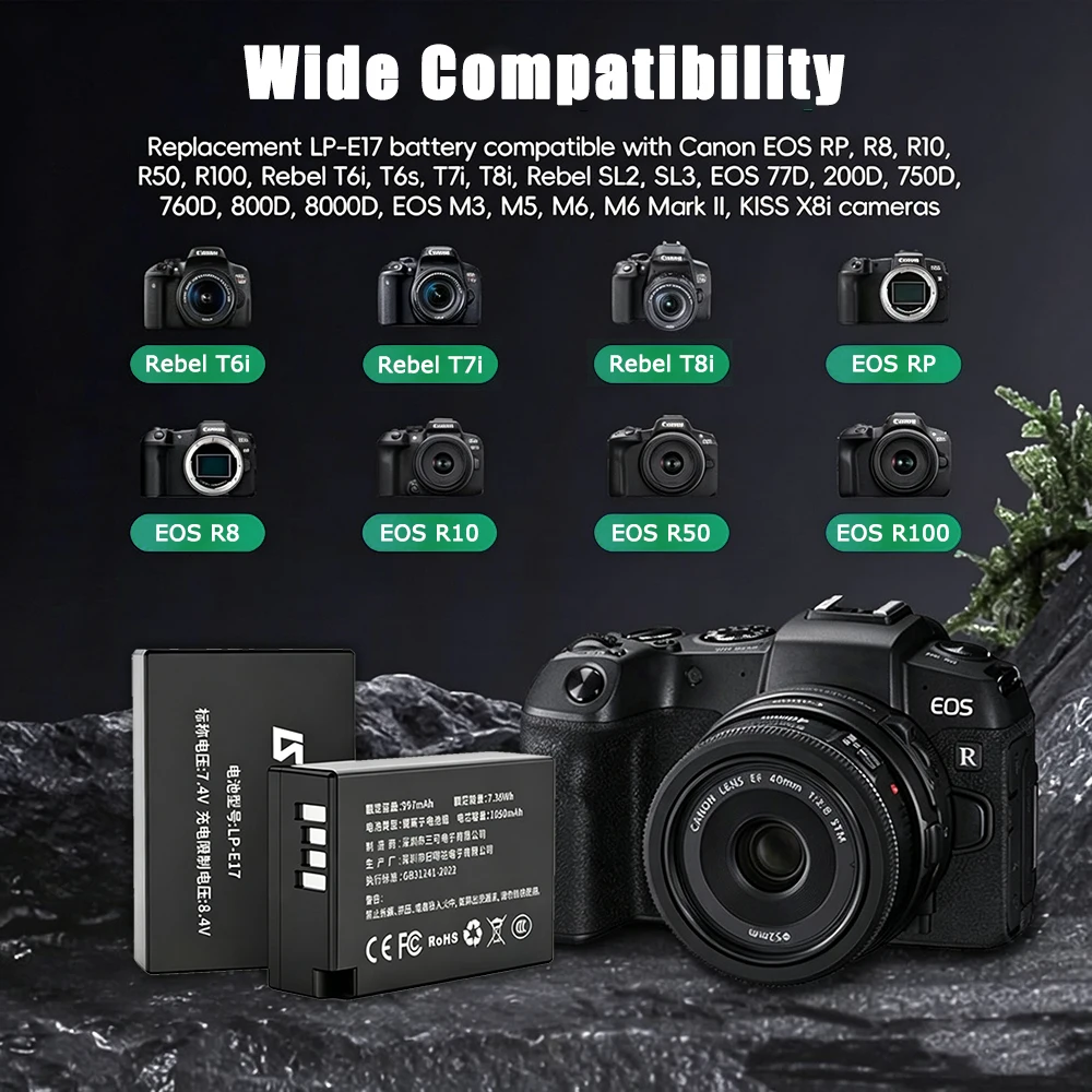 Baterai LP-E17 untuk Kamera Ca - Canon Camera Eos R8 ulasan dan harga