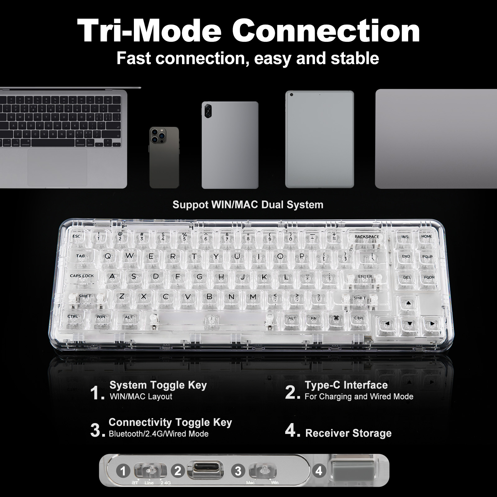 YUNZII X71 tata letak 68% nirk - Holy Stone Drone Hs175 ulasan dan harga