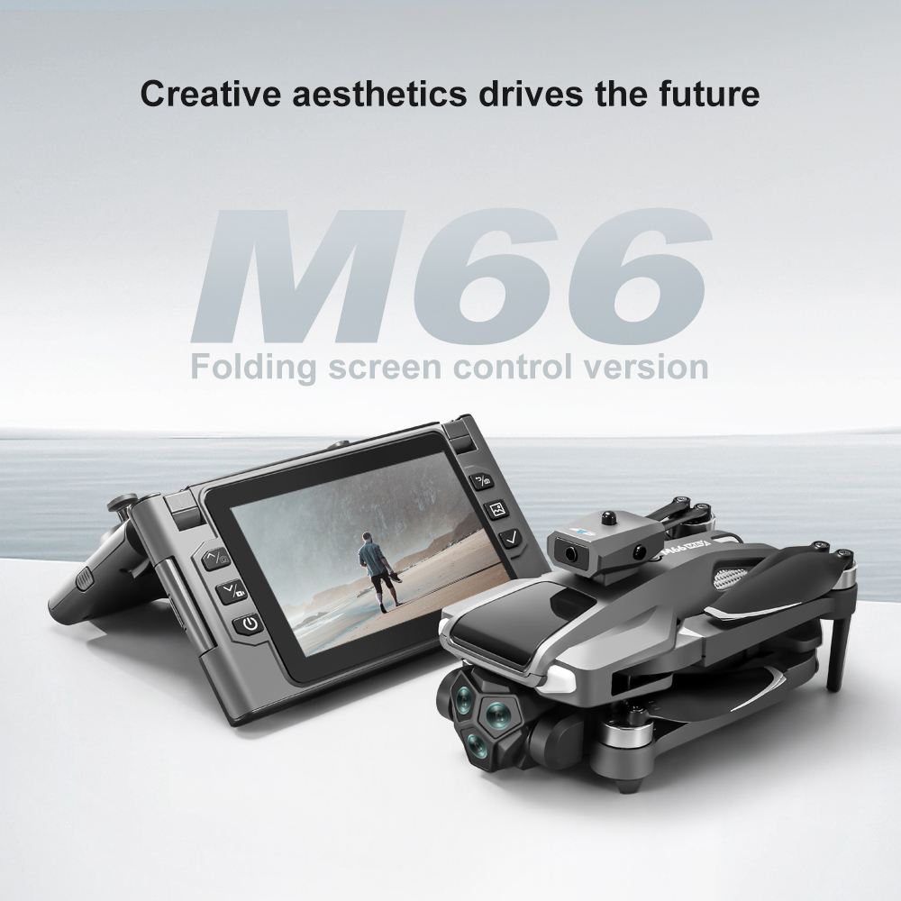 Drone RC Lipat M66 dengan Laya - Drone Controller Screen ulasan dan harga
